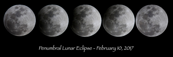 Penumbral Lunar Eclipse - February 10, 2017