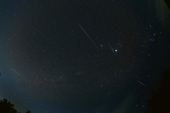 Geminid meteor shower over Merritt Island Florida 12-13-12