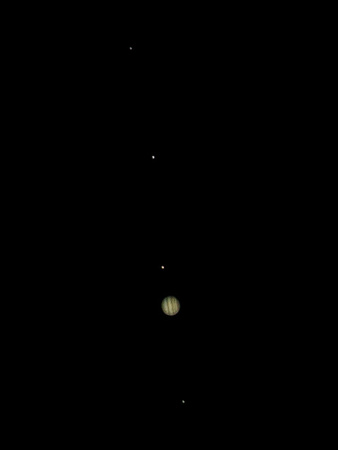 Jupiter with Io, Europa, Ganymede & Callisto 01-29-13