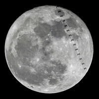 Lunar transit of the International Space Station - 12-03-17 @ 23:50:40 hrs.