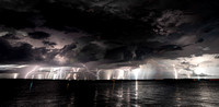 45 minutes of wicked storm that ended about an hour before launch. (23x15-second frames, non-consecutive)